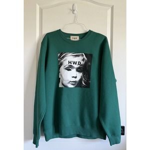 HALFWAY DEAD Green HWD Sweatshirt Crew Neck Pullover Size XL